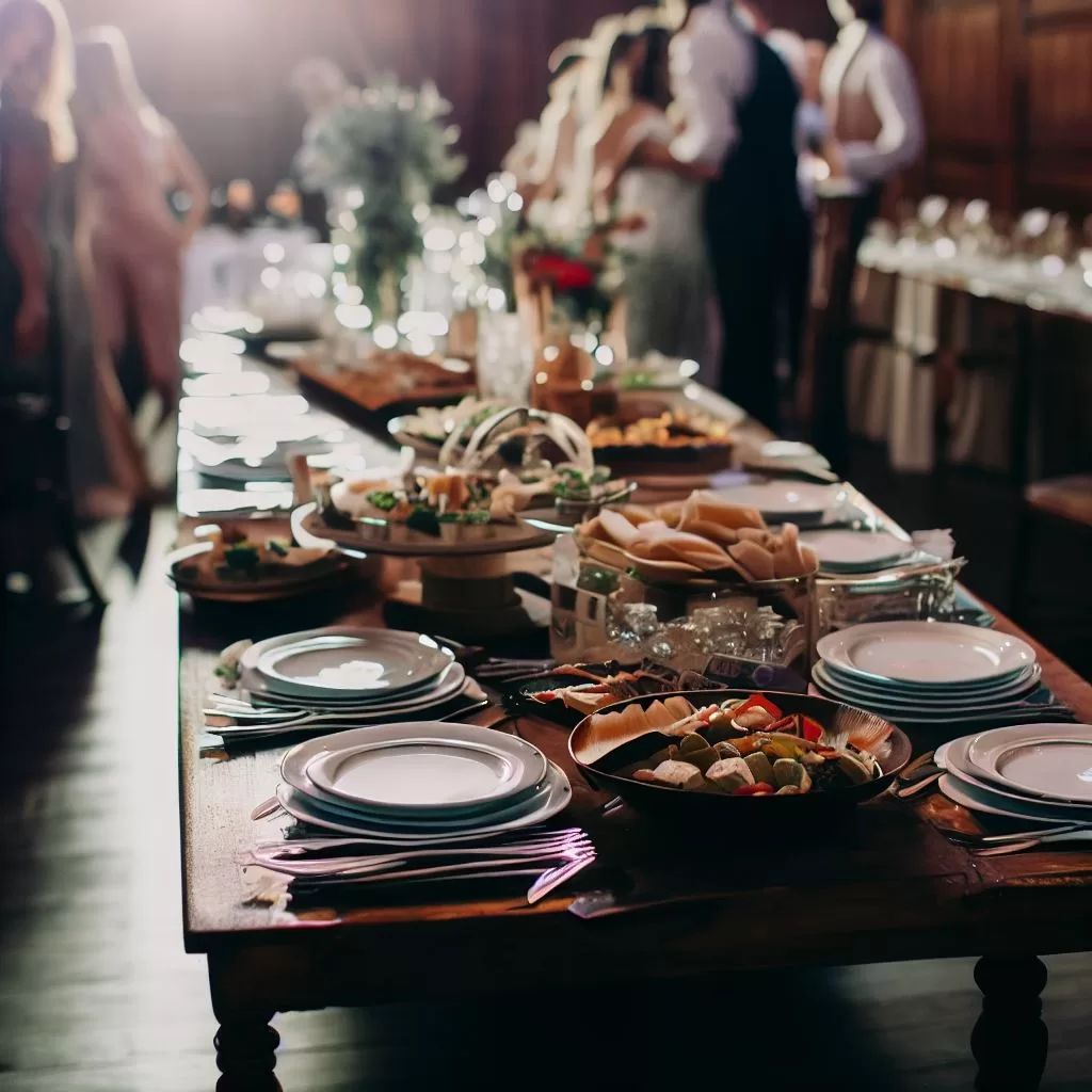 mesa de una boda en risaralda