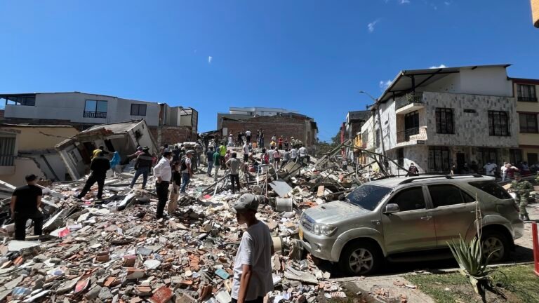 Foto de sismo en Colombia